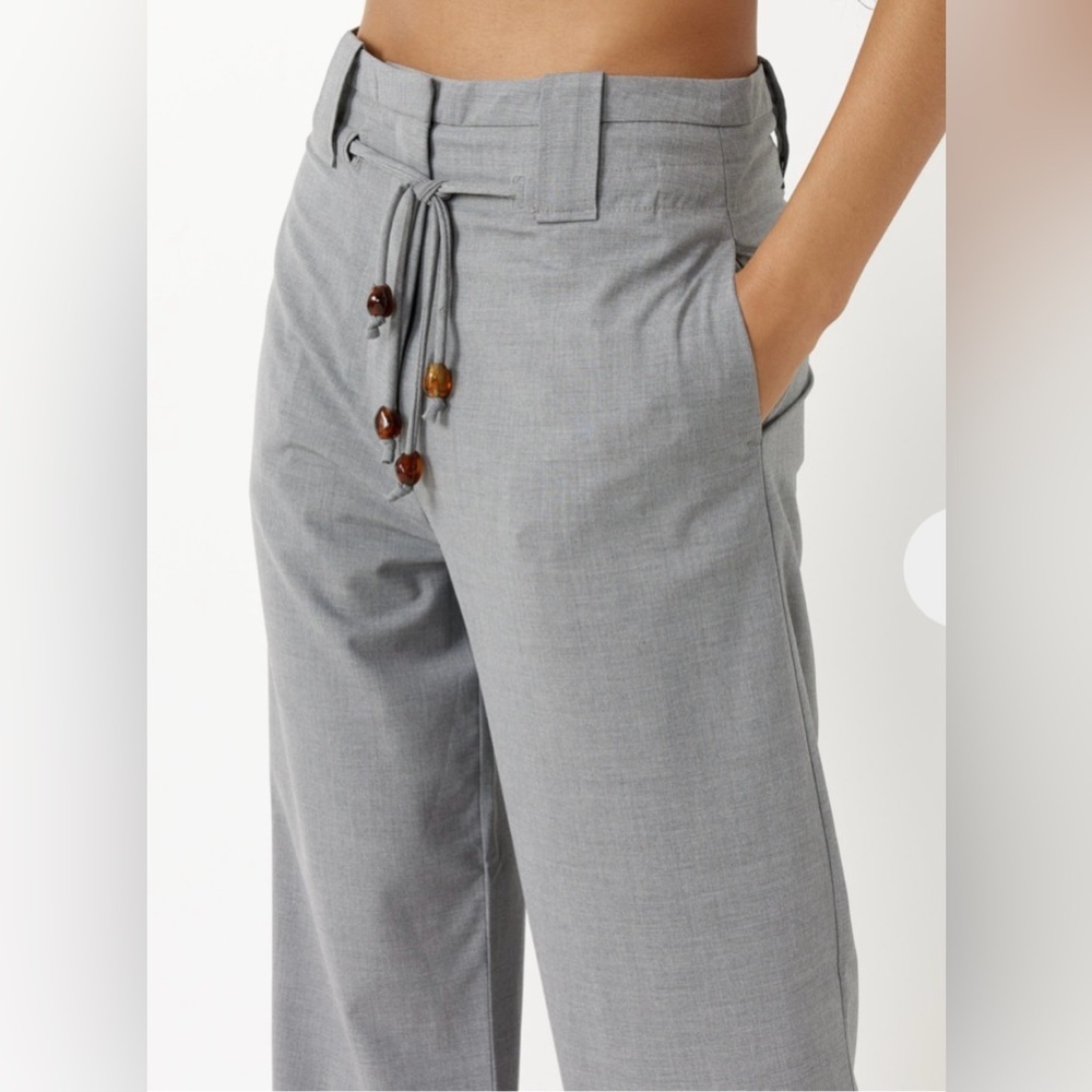EUC Ganni- Drapey Melange Mid Waist Pants. Size US 6- EU 38 - Picture 3 of 16